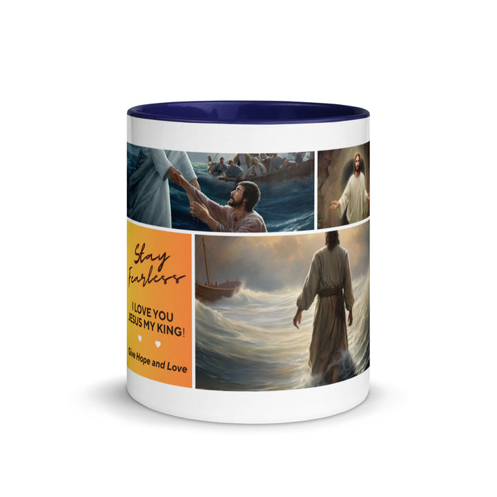 Coffee Mug with Color Inside- Stay Fearless