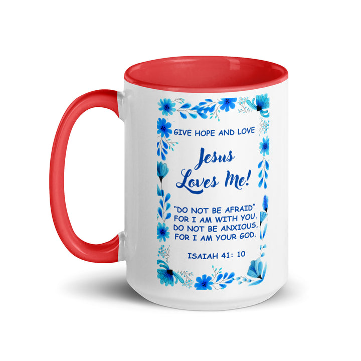Coffee Mug with Color Inside/Jesus Loves Me