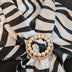 Scarf Black and White plus 4 Pieces Vintage Viking Brooch Cloak Pin Scarf