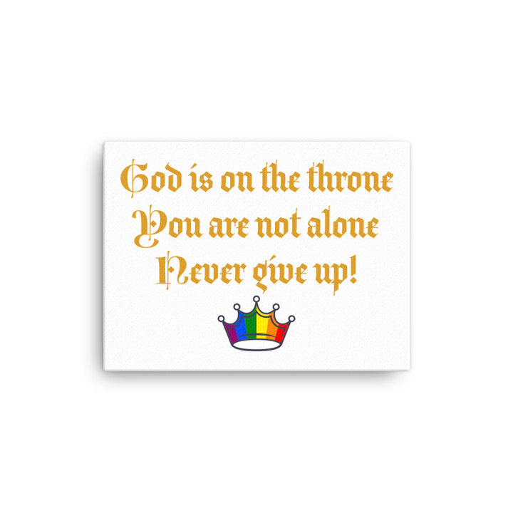 God is on the Throne/ Thin Canvas
