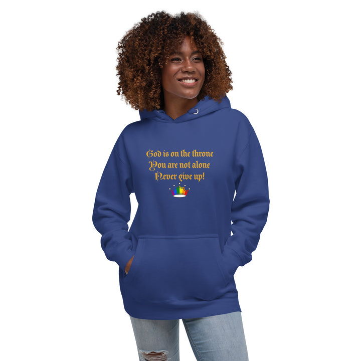 God is on the throne.../Unisex Hoodie