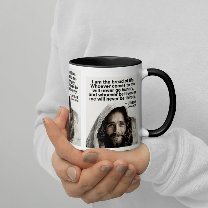 I am the bread of life/ Mug with Color Inside