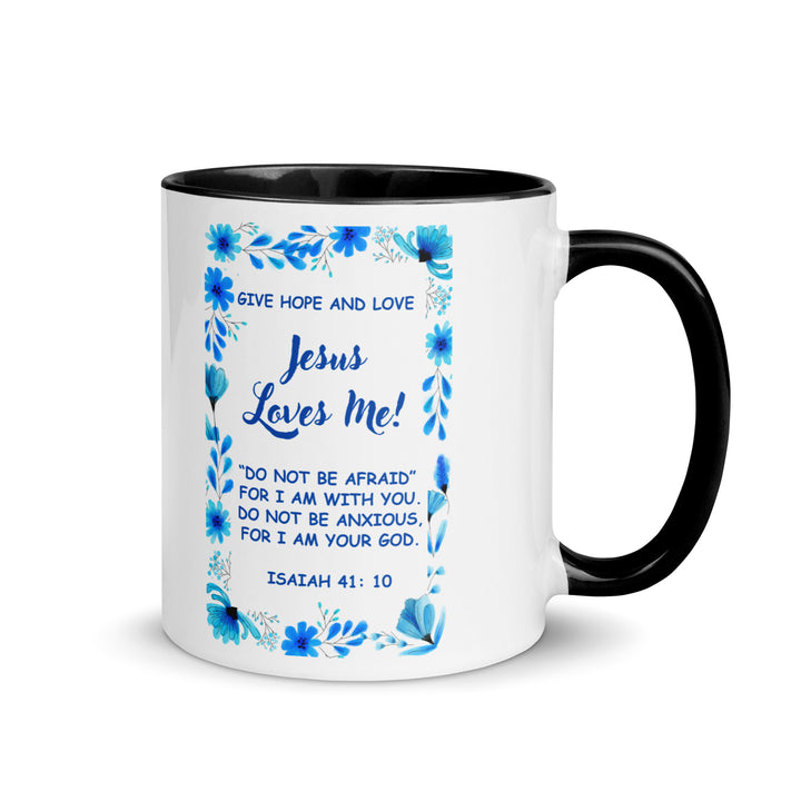 Coffee Mug with Color Inside/Jesus Loves Me