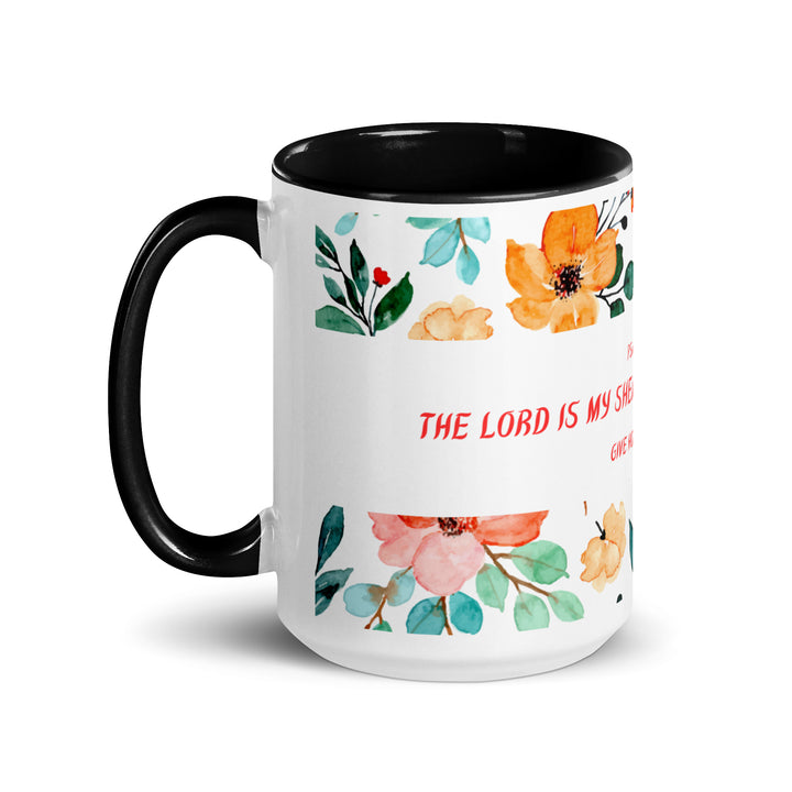 The Lord is my Shepperd...-Mug with Color Inside