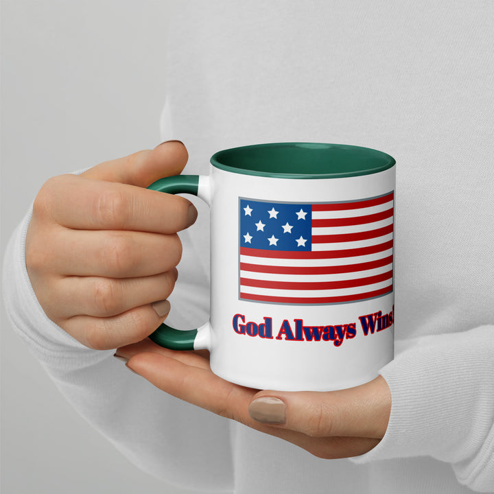 God Always Wins-Mug with Color Inside