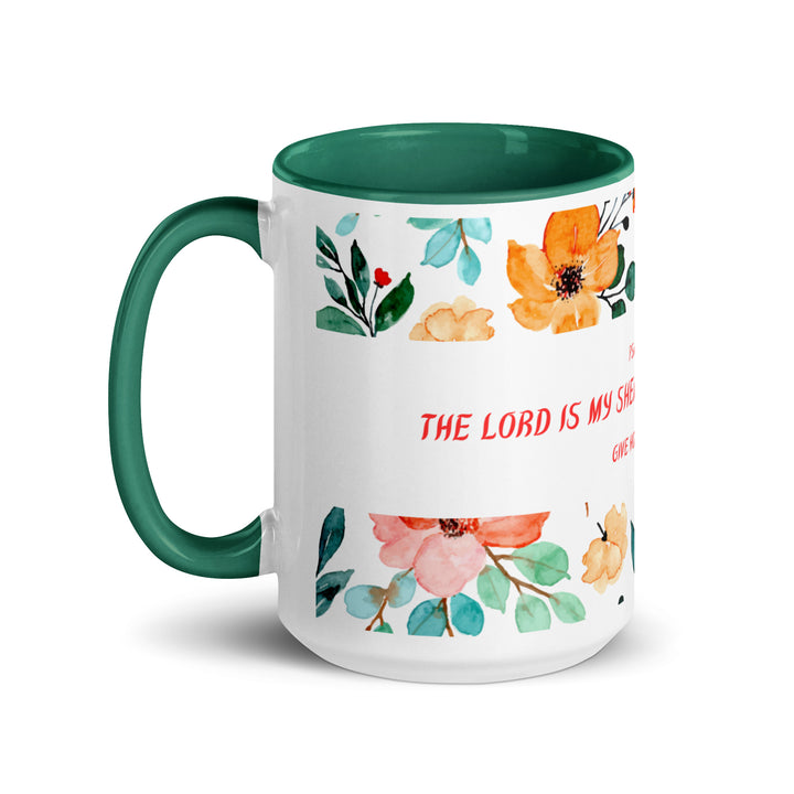 The Lord is my Shepperd...-Mug with Color Inside
