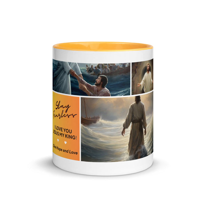 Coffee Mug with Color Inside- Stay Fearless