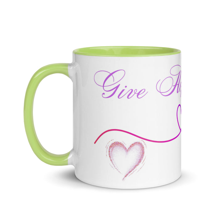 Give Hope and Love - Mug with Color Inside