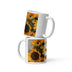 Coffee Mug -Sunflowers - White glossy mug