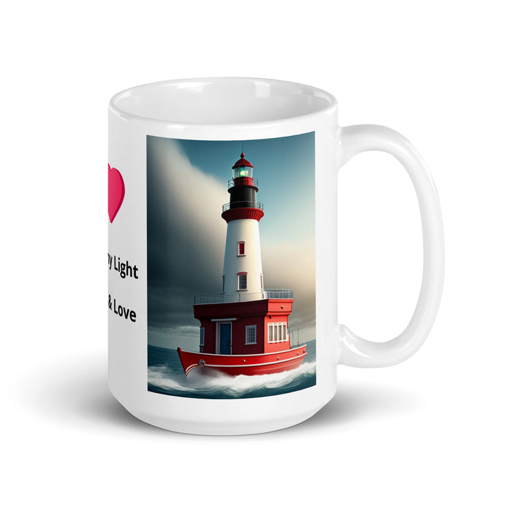 Coffee Mug -Jesus is my Light, my Hope & Love- White glossy mug